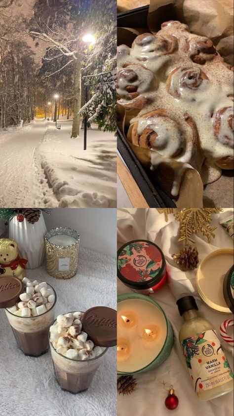 Things To Bake During Christmas, Christmas Holiday Aesthetic, Snow Food Ideas, Christmas 2023 Aesthetic, Christmas Aesthetic 2023, Christmas Mood Aesthetic, Winter Wallper, Winter Baking Ideas, Cottage Christmas Aesthetic