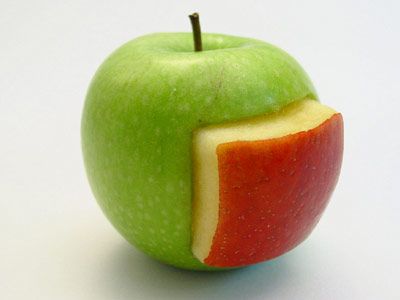 Creative Deserts, Turned Art, Food Sculpture, Apple Art, Art Appliqué, Granny Smith, Apple Recipes, Funky Art, Green Apple