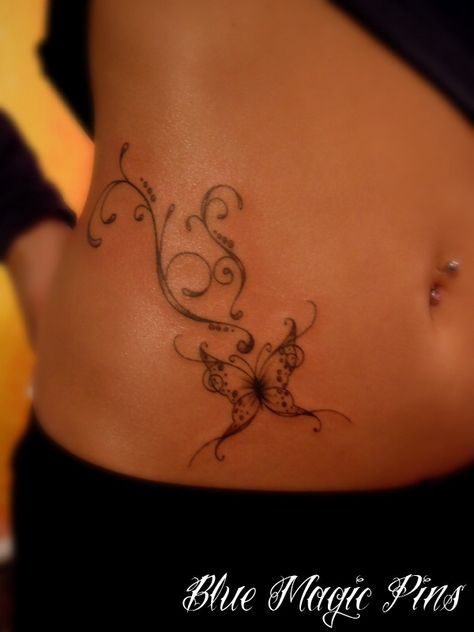 Like Side Tattoos For Women, Tatoo Flowers, Side Tattoos Women, Tats Ideas, 42 Tattoo, Stomach Tattoos Women, Bauch Tattoos, Belly Tattoos, Belly Tattoo