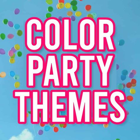 Colors Themed Birthday Party, How To Throw A Color Party, Colour Party Ideas Adults, Color Theme Party Ideas For Adults Food, Color Theme Party Ideas, Party Colour Themes, Colour Themed Party, Colour Theme Party, Color Theme Party Ideas For Adults