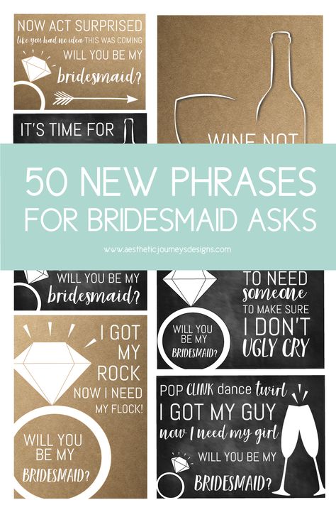 Cute Ways To Ask To Be A Bridesmaid, Bridesmaid Question Ideas, How To Ask Wedding Party, Bridesmaid Proposal Question, Funny Ways To Ask Bridesmaids, Bridesmaid Proposal Ideas Funny, Way To Ask Bridesmaids To Be In Wedding, How To Ask My Bridesmaids, Ask Bridesmaid Ideas