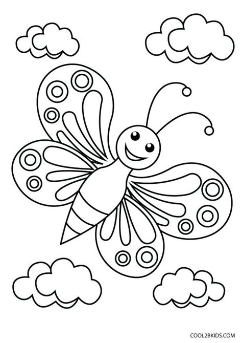 Printable Butterfly Coloring Pages For Kids Butterfly Coloring Sheet, Printable Butterfly Coloring Pages, Fargelegging For Barn, Butterfly Coloring Pages, Kids Printable Coloring Pages, Insect Coloring Pages, Printable Butterfly, Free Kids Coloring Pages, Butterfly Coloring