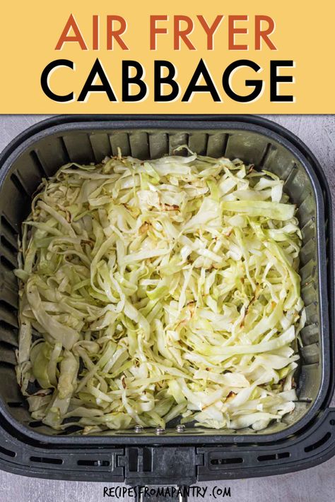 Airfry Cabbage Recipes, Low Fat Cabbage Recipes, Cabbage Air Fryer Recipe, Cabbage Air Fryer, Air Fry Cabbage, Cabbage Steaks Air Fryer, Cabbage In Air Fryer, Air Fried Cabbage, Air Fried Vegetables