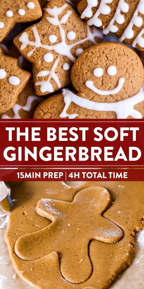 Christmas Mix With White Chocolate, Softest Gingerbread Cookies, Gingerbread Cookies With Fresh Ginger, Soft Ginergerbread Cookie, Ginger Christmas Cookies, Christmas Spice Cookies, Ginergerbread Cookie, Iced Gingerbread Cookies, Ginger Bread Man Cookies