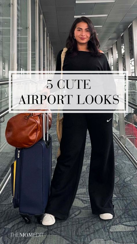 Cute Airport Outfit, Travel Outfit Airport, Comfortable Travel Outfit, Plane Outfit, Airport Looks, Airport Outfit Summer, Airport Travel Outfits, Flight Outfit, Cute Travel Outfits