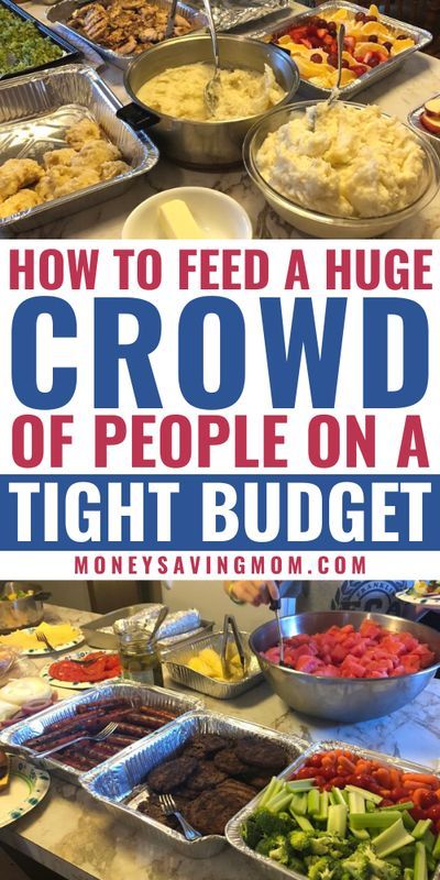 Easy meal plan for a large crowd of people -- Feeds 28!! If you are menu planning for a family vacation, picnic, or large family gathering, check out this list of easy recipes to pull off this big meal planning endeavor that works for a tight budget. Large Party Food, Cheap Party Food, Team Meal, Family Reunion Food, Big Family Meals, Big Family Dinner, Large Family Meals, Crowd Of People, Large Group Meals