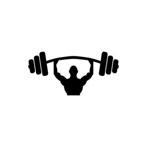 Barbell dumbbell gym icon logo template ... | Premium Vector #Freepik #vector #gym-weights #dumbbell #strength #barbell Dumbell Logo Design, Fitness Logo Design Symbols, Gym Logo Design Ideas, Powerlifting Pictures, Gym Icons, Gym Template, Weight Icon, Logo Academia, Strength Icon