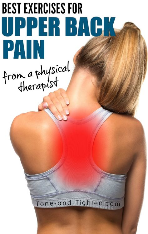 Thoracic Spine Pain | Upper Back Exercises From A Physical Therapist Exercises For Upper Back Pain, Exercises For Upper Back, Upper Back Exercises, Low Back Pain Relief, Spine Pain, Middle Back Pain, Back Stretches For Pain, Physical Therapy Exercises, Back Pain Remedies