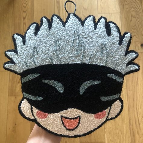 Amigurumi Patterns, Tapestry Punch Needle, Tufting Ideas Anime, Sanrio Punch Needle, Punch Needle Designs Ideas, Anime Rug Tufting, Punch Needle Patterns Ideas, Punching Needle Embroidery, Anime Tufted Rug