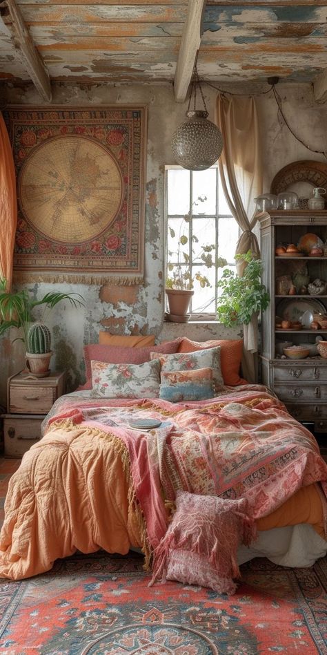 Bedroom Décor, Bedroom Ideas, Blankets, Cosy Bedroom, Earthy Modern Bedroom, Earthy Modern, Boho Bedroom Ideas, Boho Bedroom, Cozy Bedroom