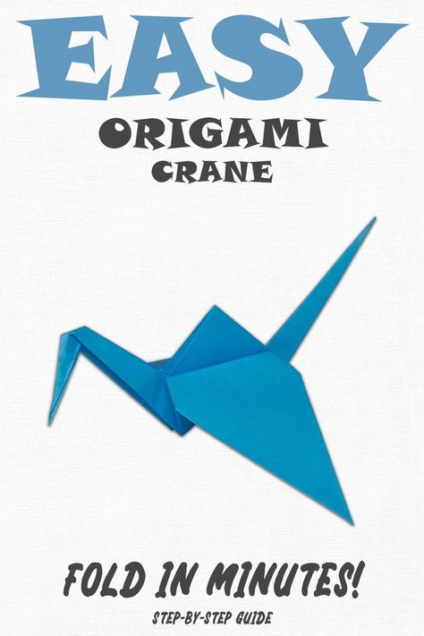 Origami Instructions Step By Step, Origami Bird Easy, Origami Crane Tutorial, Easy Origami Animals, Origami Easy Step By Step, Easy Origami For Kids, Origami Tutorial Easy, Paper Folding Crafts, Origami Paper Crane