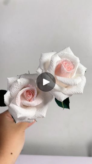 465 reactions · 88 shares | i love making paper roses. they’re not an easy paper flower to make, at least they weren’t for me at first, but once you get the hang of it, you won’t be able to stop making them #crepepaperflower #paperflower | Alaya Paper Blooms | Mike Block (Producer) · Chopin Nocturne Op. 9 No. 2 Flower Making Crafts Paper Rose, Making Paper Roses, Paper Flower Printable Templates, Flower Making Crafts, Chopin Nocturne, Trending Crafts, Faux Leaf, Handmade Flowers Paper, Making Paper