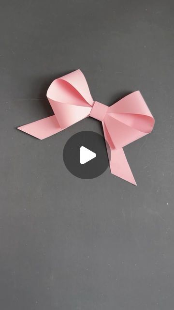 Gayatri chouhan | DIY Paper Bow 🎀 #diy #crafts #papercrafts #papercrafting #paperbow #bow #bows #diycrafts #handmade #giftwrapping | Instagram Making Craft Bows, Diy Bow Ideas, Hand Made Gifts For Girls, How To Make Bow From Paper, How To Make A Ribbon With Paper, Diy Ribbon Paper, Bow Craft Paper, How To Make Bows With Paper, Ribbon Paper Diy