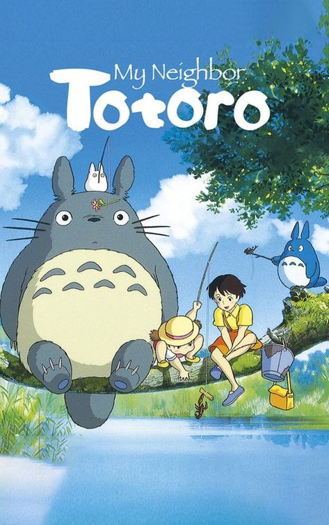 Totoro Movie, Cover Manga, Totoro Poster, Studio Ghibli Films, Neighbour Totoro, Totoro Art, Art Studio Ghibli, Studio Ghibli Poster, Personajes Studio Ghibli