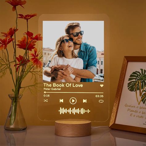 Excited to share the latest addition to my #etsy shop: Scannable Code Lamp Acrylic Album Night Light, Spotify code , Acrylic Song Plaque Couples Gift , Night lamp, valentines day - 3 Sizes https://etsy.me/3R3MMBo #wood #musicplaque #glasspostermusic #acrylicmusicplaque Customized Gifts For Boyfriend, Spotify Plaque, Birthday Gifts For Couples, Song Plaque, Music Plaque, Photo Night, Romantic Birthday, Girlfriend Anniversary, Unique Valentines Day Gifts