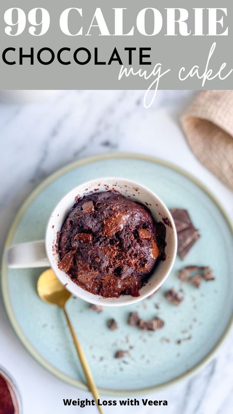 Healthy Low Calorie Dessert Recipes, Low Calorie Desserts Easy, Low Calorie Mug Cake, 200 Calorie Desserts, Low Calorie Desserts Chocolate, Low Calorie Brownies, Low Calorie Recipes Snacks, Mug Brownie Recipes, Low Calorie Snack