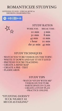 Study Habits Aesthetic, How To Romanticize Homework, How To Get Better At Studying, Aesthetic Study Journal, How To Romanticize School Tips, Things To Study In College, How To Romanticize Homeschool, Study For Board Exam, How To Do Revision For Exam