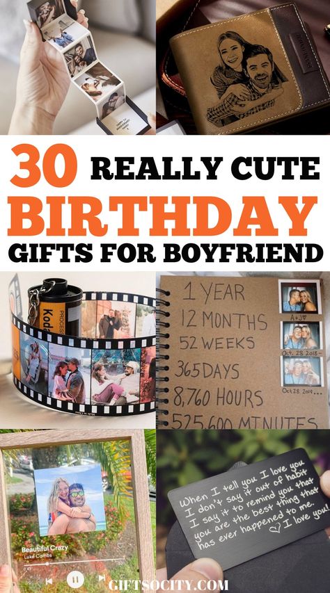 Diy For Boyfriend Gift, Birthday Ideas For Boyfriend Creative, Gifts For Boyfriend 30th Birthday, 7 Days Of Birthday Gifts For Him, Fiance Gifts For Him Birthdays, Best Birthday Ideas For Boyfriend, Unique Anniversary Gifts For Him Diy, Cute Photo Gift Ideas For Boyfriend, Dollar Store Birthday Gifts For Him