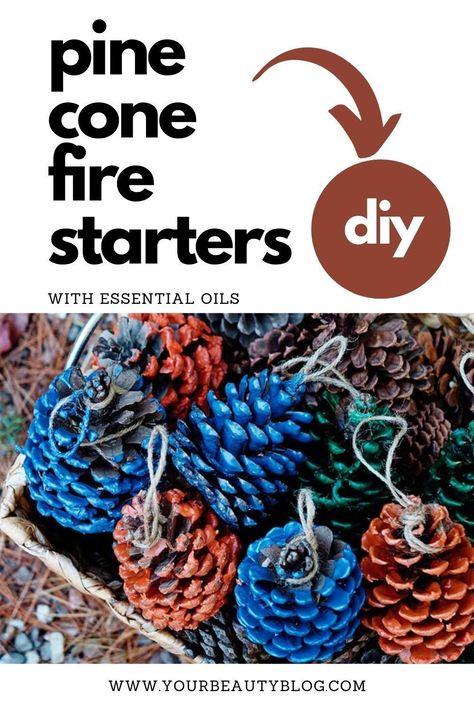 Pinecone Candles Diy, How To Make Pine Cone Firestarters, Diy Pinecone Fire Starters, How To Make Firestarters, Wax Pinecones Diy, How To Make Pinecone Fire Starters, Fire Starter Pine Cones, Soy Fire Starters, Pinecone Firestarters Diy