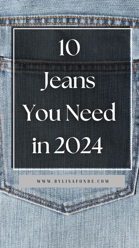 10 jeans that will be trendy in 2024. Denim trends for 2o24. Best jeans for women in 2024. Best Jean styles for 2024. Jeans Every Woman Should Own, Trendy Outfit For Women, Best Flare Jeans For Women, All Types Of Jeans For Women, How To Style Denim Jeans, Trendy Pants 2024, Types Of Women Jeans, Latest Jeans For Women, Jeans Every Girl Should Own