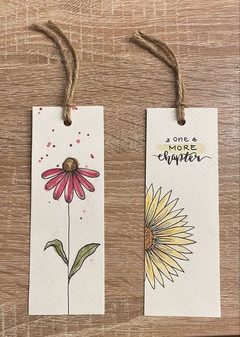 Diy Bookmarks Watercolor Aesthetic, Bookmarks Aesthetic Handmade, What To Draw On A Bookmark, Paint Bookmarks Diy, Aesthetic Bookmark Ideas Diy, Book Mark Inspo Aesthetic, Bookmark Ideas Aesthetic Drawing, Bookmarks Handmade Drawing, Handmade Book Marks Ideas