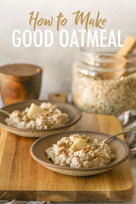 A really good bowl of oatmeal on a chilly morning is warm, comforting, and satisfying. Let me show you how I like to make it! #oatmeal #breakfast #comfortfood #healthyrecipes Rosario, Best Oatmeal Recipe, Oatmeal How To Make, Bowl Of Oatmeal, What Is Healthy Food, Healthy Oatmeal Recipes, Breakfast Oatmeal Recipes, Homemade Oatmeal, Chilly Morning