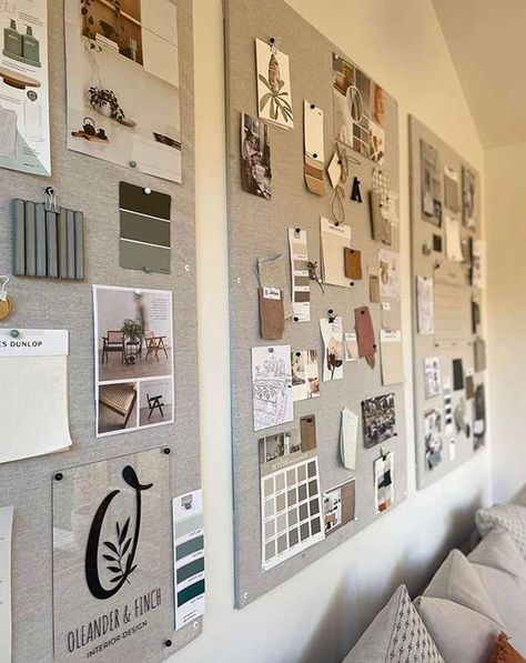 Home Workspace Ideas, Office Decor Workplace, Materials Board Interior Design, Workspace Ideas, Cheap Office Furniture, Design Studio Workspace, Shed Office, Home Workspace, Small Home Offices