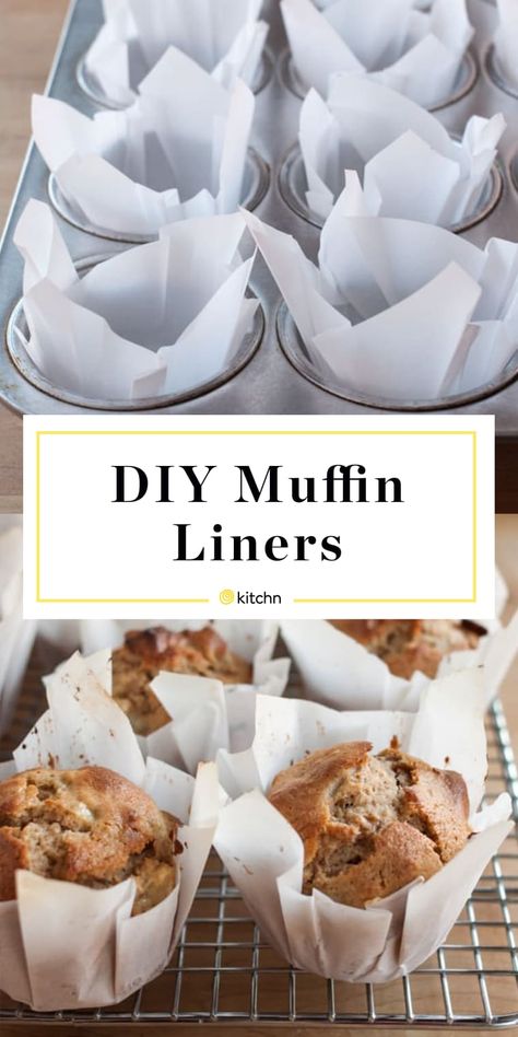 How To Make Muffin Liners out of Parchment Paper | Kitchn Diy Muffin Liners, Resep Muffin, Fest Mad, Jumbo Muffins, Muffin Liners, Muffin Tin Recipes, Cooling Rack, Bread Machine Recipes, Easy Bread Recipes