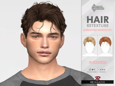 The Sims Resource - TO0708 Hair Retexture Mesh Needed The Sims 4 Cc Resource Man Hair, The Sims 4 Cc Mens Hair, Sims 4 Men’s Hair, Sims 4 Man Cc Hair, Boys Hair Sims 4 Cc, Sims Men Cc Hair, The Sims 4 Men Hair Cc, Sims Guy Hair, The Sims Resource Male Hair