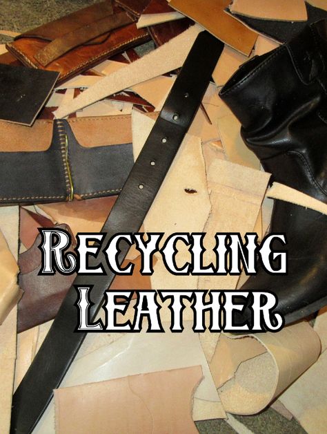 Repurposed Leather Ideas, What To Make With Leather Scraps Ideas, How To Do Leather Work, Upcycled Leather Bag, Scrap Leather Crafts, Upcycled Leather Projects, Recycled Leather Projects, Tandy Leather Projects, Simple Leather Crafts