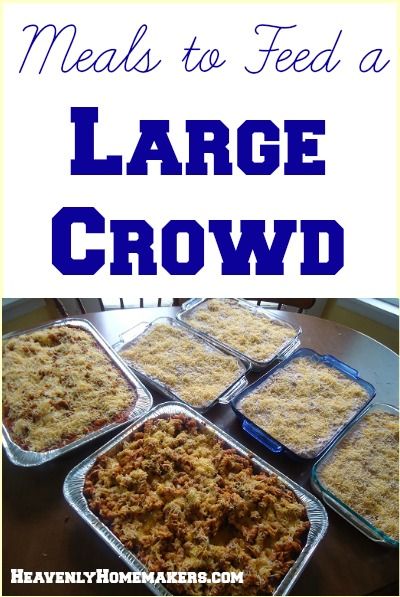 Fall Meals For Large Groups, Feed A Lot Of People For Cheap, Food To Feed A Crowd Parties, Food That Feeds A Crowd, Feed Large Crowd Cheap, Easy Dinners For Big Groups, Meals For 20 People Dinners, Recipes For 30 People, How To Feed 100 People On A Budget