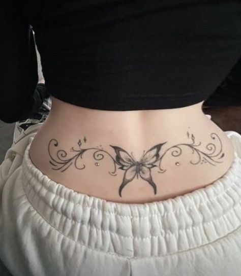 #CoolTattoos #TattooArt #InkMaster #TattooDesigns #InkedUp #TattooLovers #InkInspiration #TattooIdeas #CreativeInk #TattooStyle Butterfly Belly Tattoo, Side Tattoos Women Small, Cute Belly Tattoos, Reverse Tramp Stamp, Spine Tattoos Women, Star Tramp Stamp, Butterfly Tramp Stamp, Belly Button Tattoos, Lower Belly Tattoos