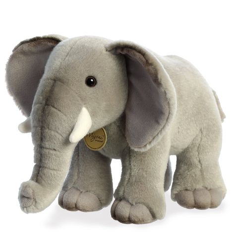 Adorable African Elephant 12 inch Giraffe Stuffed Animal, Realistic Stuffed Animals, Elephant Plush Toy, Siberian Husky Puppy, Elephant Plush, Floppy Ears, Favorite Animals, African Elephant, Cute Stuffed Animals