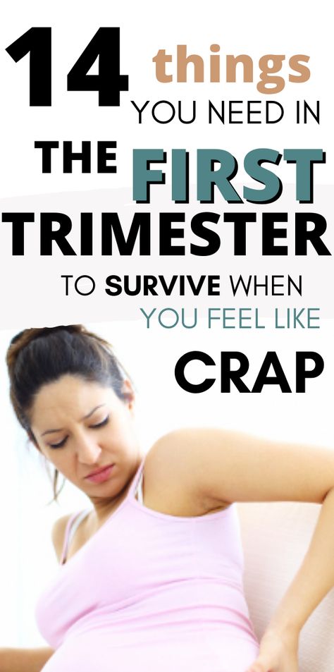 First Trimester Must-Haves: let's face it - first trimestser fatigue and nausea is no picnic. Here are 14 things to add to your first trimester survival kit to help you survive when you feel like crap. #pregnancy First Trimester Survival Kit, Surviving First Trimester, First Trimester Nausea Tips, Pregnancy Essentials First Trimester, First Trimester Stretches, Pregnancy Must Haves First Trimester, Early Pregnancy Workout, 1st Trimester Workout, Pregnancy Tips First Trimester