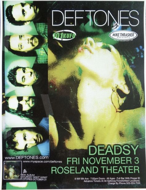 Deftones Vintage Poster, Pretty Sick Poster, Pretty Sick Band Poster, Deftones Room Decor, Numetal Aesthetic Wallpaper, Deftones Poster Vintage, Deftones Poster Aesthetic, Deftones Print, Loathe Poster