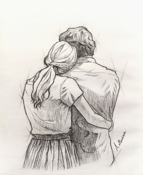 Romantic Pencil Drawing, Simple Pencil Sketches Aesthetic, Aesthetic Pencil Drawings Simple, Couple Pencil Sketches Love, Silhouette Couple Drawing, Pencil Sketches Love, Cute Couple Drawings Aesthetic Sketch, Couple Picture Drawing, Pencil Drawing Images Of Love