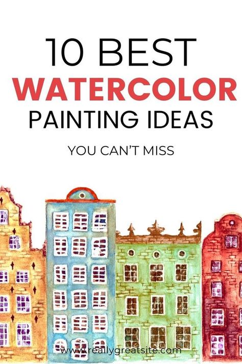 10 easy watercolor ideas for beginner step by step techniques | watercolor painting for beginner #watercolor#watercolorforbeginners Watercolor Inspirations Beginner, Things To Paint With Watercolor, Watercolor Tutorial Beginner, Easy Watercolor Ideas, Watercolor Birds Tutorial, Abstract Watercolor Tutorial, Watercolour Practice, Abstract Watercolor Paintings Tutorials, Watercolor Art Ideas