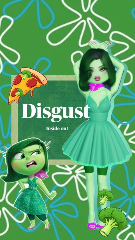 #disgust #insideout #dti Disgust Dress To Impress, Disgust Inside Out, Inside Out Disgust, Disgusted Inside Out, Roblox Hacks, Easy Doodle, Dti Outfits, Easy Doodle Art, Fit Ideas