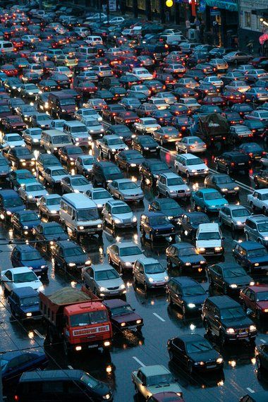 Typical Moscow evening rush hour traffic on the Garden Ring. City Pollution, City Traffic, Heat Rash, City Planning, Traffic Jam, High Technology, Rush Hour, Ice Pack, Public Transportation