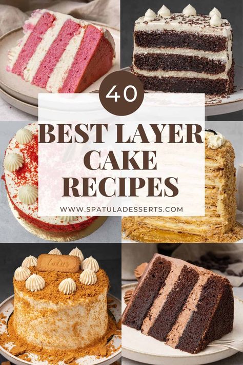 Fancy Cake Recipes Beautiful, Cake Sponge Flavours, Bakery Birthday Cake Recipe, 3 Layer Cakes Birthday, Essen, Easy Two Layer Cake Recipes, Cake Combo Flavors, Cake Flavors For Birthdays, Double Layer Cake Recipes