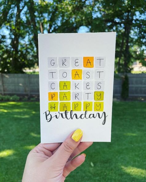 Handmade Birthday Card Ideas For Mother, Index Card Challenge Birthday, Big Brother Birthday Card, Diy Happy Birthday Cards For Mom, 21 Birthday Card Ideas Handmade, Wordle Birthday Card, Cute Happy Birthday Card Ideas, Birthday Cards For Best Friends Diy, Dad Bday Card Ideas