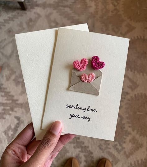 @etsyoclock shared a photo on Instagram: “Artist: @BubsTreasures ❤️ "Half of all proceeds made from sales are donated to various hospitals and healthcare initiatives in the GTA.…” • Jan 5, 2021 at 5:55pm UTC Diy Cards For Boyfriend, Valentines Day Card For Him, Saint Valentin Diy, Valentines Bricolage, Valentines Day Cards Handmade, Filmy Vintage, Birthday Gifts For Boyfriend Diy, Diy Gift Set, Ge Bort