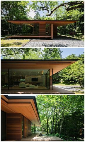 Japanese Architecture, Cantilever Architecture, Architects Studio, Modernist House, Modernist Architecture, Forest House, Style At Home, Japanese House, Mid Century House