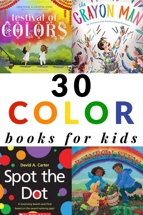 30 Great Children's Books About Colors Prekindergarten Activities, Books About Colors, Healthy Habits Preschool, Lesson Plan Binder, Colorful Books, Colors For Toddlers, Preschool Units, Preschool Colors, Read Aloud Books