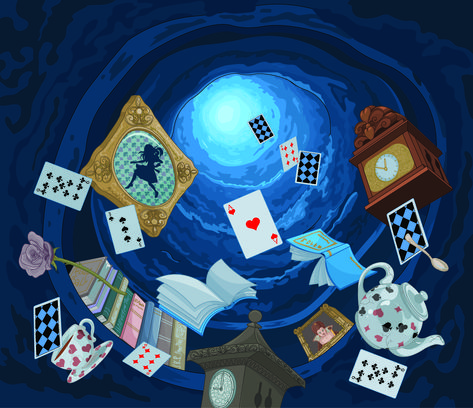 Alice In Wonderland, Alice In Wonderland Syndrome, Computer Icon, The Rabbit Hole, Rabbit Hole, The Rabbit, Falling Down, Poker Table, Abstract Backgrounds