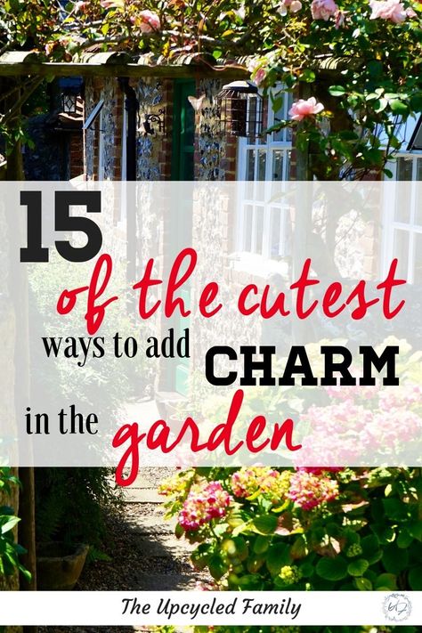 Garden Crafts Recycled, Creative Garden Ideas Landscaping, Quirky Garden Ideas Inspiration, Garden Inspiration Diy, Diy Flower Garden Ideas Landscaping, How To Make Your Garden Look Nice, Garden Junk Art, Adding Whimsy To Your Garden, Creative Yard Art