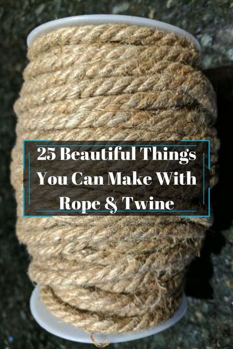 Love that rustic look but don't like the cost? Create your own rustic diy home decor on a budget. diy | diy home decor | diy projects | diy | rope & twine | diy rope & twine | Crafts With Rope Twine, Rope Door Hanger, Rope Balls Diy, Jute Baskets Diy, Nautical Rope Wreath Diy, Sisal Rope Diy, Twisted Rope Cross Tutorial, Twine Basket Diy, Jute Twine Crafts Diy Projects