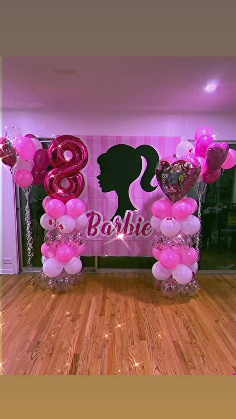 Barbie Girl Pink Backdrop Party Decor Lofaris Barbie Party Backdrop, Barbie Backdrop, Barbie Party Decorations, 7th Birthday Party Ideas, Barbie Theme Party, Princess Barbie, Princess Theme Birthday, Baby Shower Christmas, Princess Theme Birthday Party