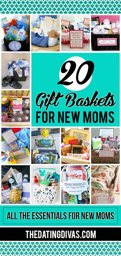 Gift baskets every mom would love!! Such great ideas! Gift basket Ideas #giftbasketideas #giftbaskets Amigurumi Patterns, New Mom Gift Basket, Mom Gift Basket, Kids Gift Baskets, Diy Gifts For Mom, Baby Shower Gift Basket, Diy Gift Baskets, Baby Baskets, Baby Gift Basket