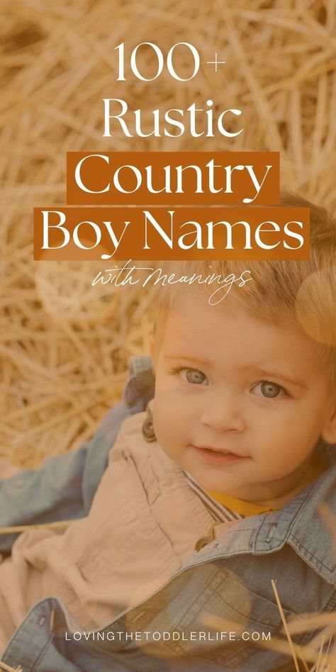 Wanna know the country baby boy names we are seriously crushing on for 2024? This Southern baby names list are the baby boy names that you don't hear every day - whether you love cute baby names, unique baby names, or majorly uncommon baby names, this full list of rustic boy names with meanings will give you tons of name inspiration for that sweet little one of yours! Cute Baby Boy Names Unique, Mixed Baby Boy Names, C Boy Names, Southern Names For Boys, Western Baby Boy Names, Baby Boy Names Country, Western Boy Names, Rustic Baby Names, D Boy Names